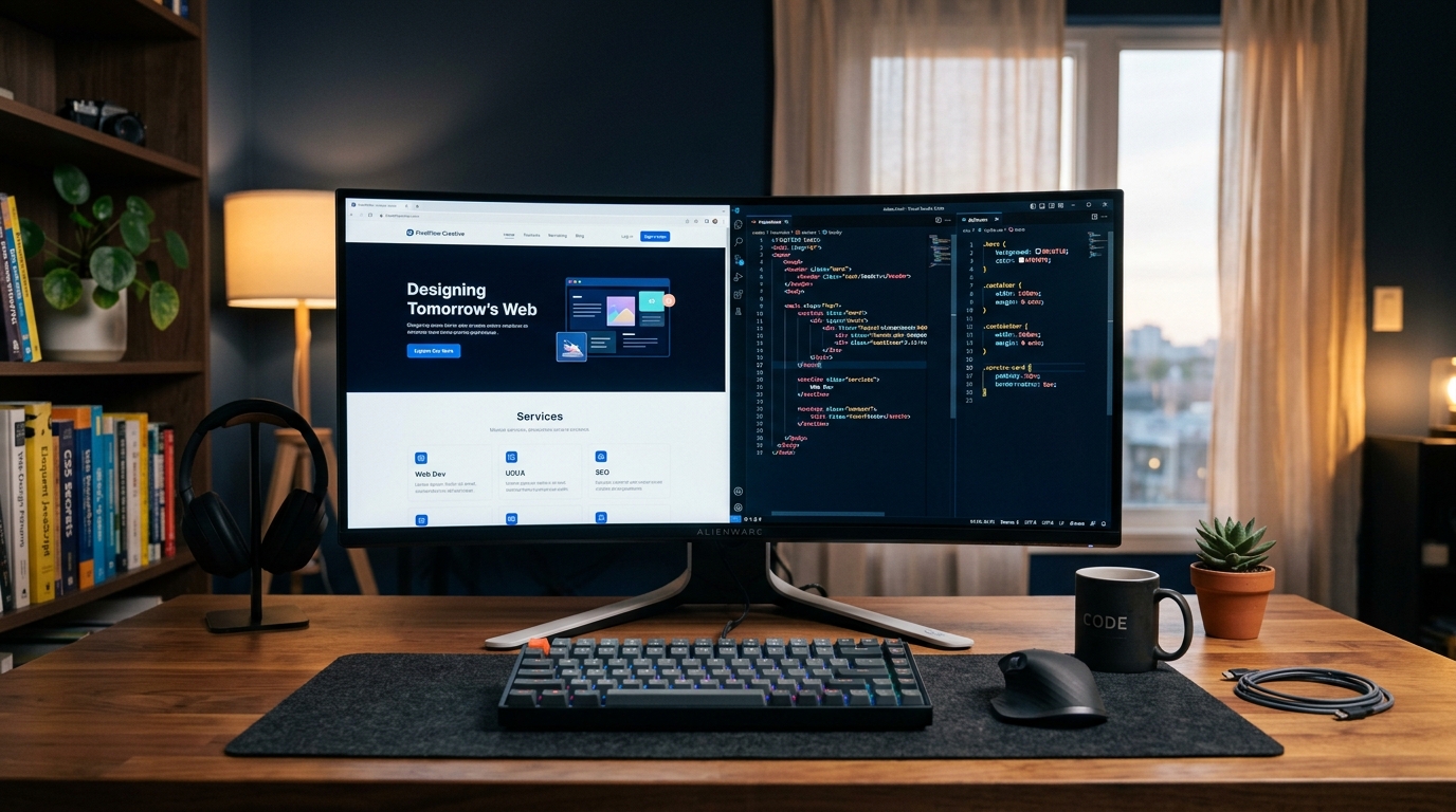 Esboço de uma landing page a ser desenhada